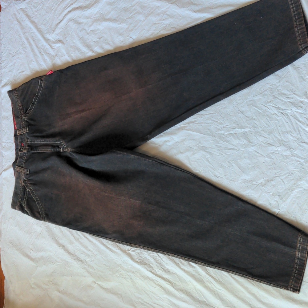 Guess Vintage 90s Y2K Baggy Tapered Leg Jeans Skater Rave Hip Hop 38 X 34